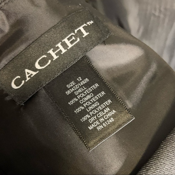 Final Price Drop! Cachet Floral Twill Two Piece Mermaid Ballgown Prom Dress - Picture 12 of 13